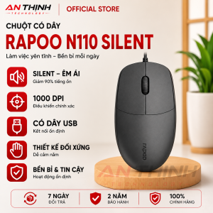 CHUỘT CÓ DÂY RAPOO N110 SILENT